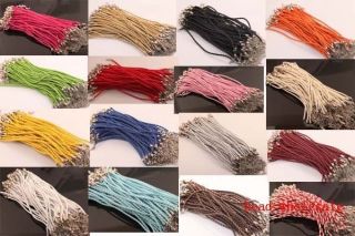   /100pcs braid rope man made leather bracelet many colors to choose