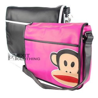   Girls Paul Frank Designer Branded Messenger Flight Bag Pink Black