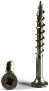 Stainless Steel Square Drive Wood Deck Screws #8 x 3 Qty 100