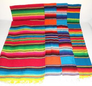 Sarape Serape Mexican Blanket, Saltillo Southwest Throw