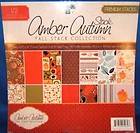 DCWV Amber Autumn Fall Stack Scrapbook Paper Stack 2010