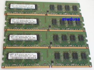   2GB) DDR2 PC2 6400U 2Rx8 CL6 800Mhz 240 Pin Desktop Memory Samsung ram