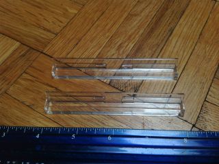 Deluxe Travel Scrabble Replacement Racks Tile Holders Clear Plastic 