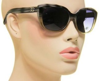 New Wood Grain Texture Classic DG Sunglasses 915 Gray With Transparent 
