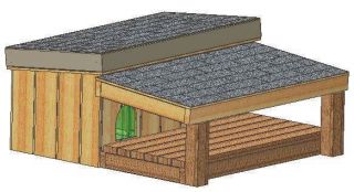 INSULATED DOG HOUSE PLANS, 15 TOTAL, LARGE DOG, EASY TO BUILD PLANS ON 