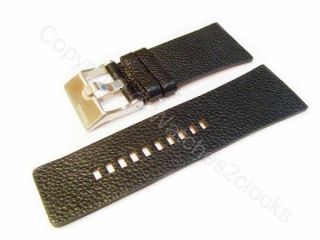 black leather diesel watch strap to fit diesel watch model