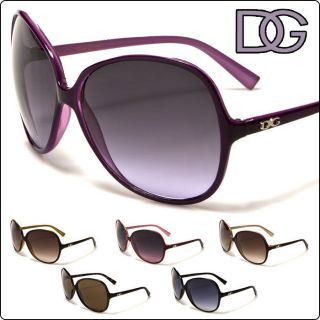 DG Eyewear Vintage Oversized Sunglasses Butterfly Brown Black Pink 