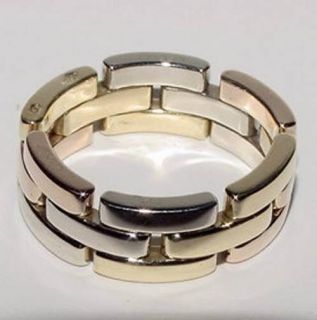 Authentic Cartier Panthere Ring 18K Two Tone Gold Size 59 (8.75) HEAVY 