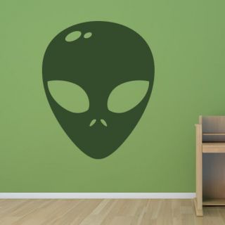 Alien Face UFO Planets and Space Wall Stickers Art Decal Transfers