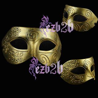   Masquerade Party harm Metal Fancy Dress Men Greece Fighter Eye Mask