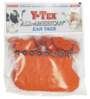 Newly listed New YTEX Medium Blank Cow/Calf 2 pc All American Ear Tags 