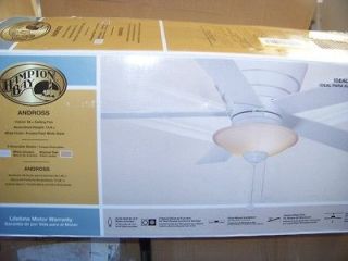Hampton Bay Andross 48 inch Low Profile Hugger Ceiling Fan with Light 
