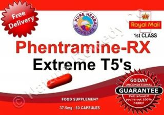Phentramine RX T5 Diet Pills Slimming Tablets Suppressant Pill Body 