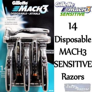   MACH3 Sensitive Disposable Razors Cartridges Shaver Blades NEW