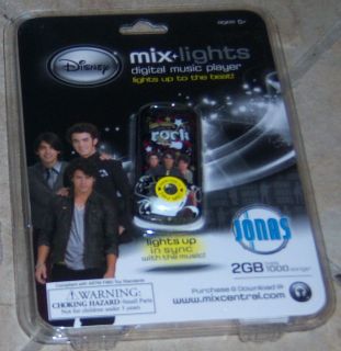 Disney Jonas Bros. Mix Lights  Player 2 GB Memory Mint in Package 
