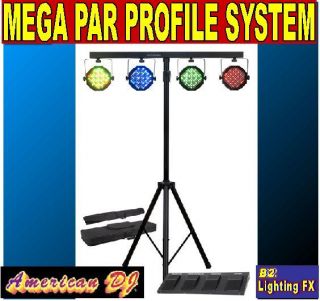 DJ MEGA PAR PROFILE SYSTEM complete up lighting light package B2DJ