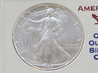 1993 Walking Liberty American Silver Eagle Dollar A4027L