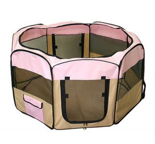 New 48 Large Dog Pet Cat Playpen Kennel Pen Crate w/Free Carrying Bag 