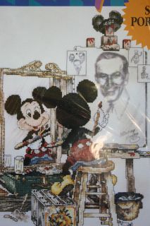 Walt Disney Mickey Mouse Cross Stitch KitSelf Portrait Charles Boyer 