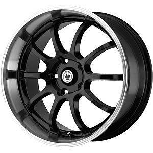 New 16X7 4x100/4x114.3 KONIG Black Wheels/Rims