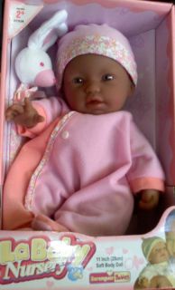 Berenguer Berjusa African American Black Doll 11 Pink