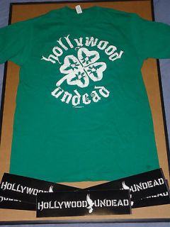 Hollywood Undead Green Clover Kiss Me Im Undead M T Shirt w/ 5 FREE 