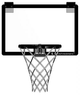 Mini Basketball Hoop and Basketball   Door Mount