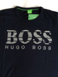 Mens Hugo&BOSS Slim Fit GREEN LABEL T Shirt,RRP$90+,Black Size S(XS 