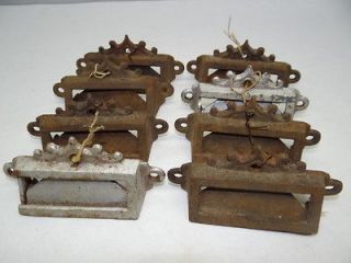   Metal Cast Iron Patent 1873 Library Desk Cabinet Drawer Slots Hardware