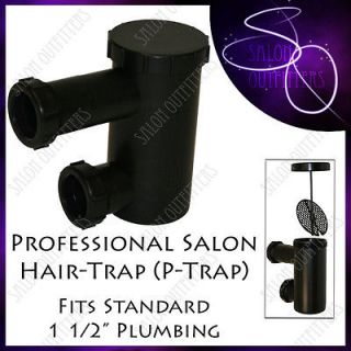 Catch All P Trap Shampoo Bowl Sink Hair PVC P Trap Part Beauty Salon 