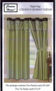 sage sheer curtains in Curtains, Drapes & Valances