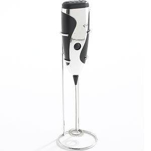   Black Silver Coffee Cream Mocha Frappe Metal Drink Mixer With Stand