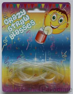 Kids Novelty Crazy Drinking Straw Glasses Gift Party Joke Funny Childs 