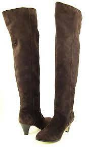 DV by Dolce Vita Nathan Over The Knee Size 7 Brown Suede Boots Retail 