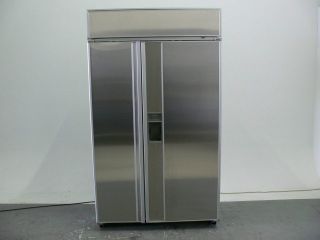 SUB ZERO 590 BUILT IN 48 Side by Side STAINLESS STEEL REFRIGERATOR 
