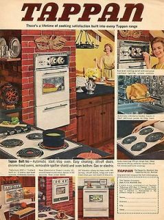 1963 Tappan Built In Wall Oven Range Top Ad