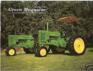 John Deere tractor paints – 1991 GREEN Magazine