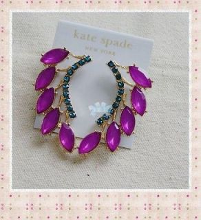 Newly listed *K446*Kate Spade Crystal Purple Half Tree Earrings 1113C