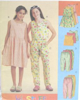 Girls Top Dress Pants Pattern 9341 Easy Button Shoulder