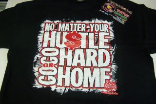   Your Hustle Go Hard Or Go Home Black Shirt L Clothing Piranha Records