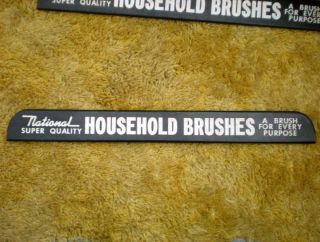 SALE Antique National Brushes Wooden Advertising Sign
