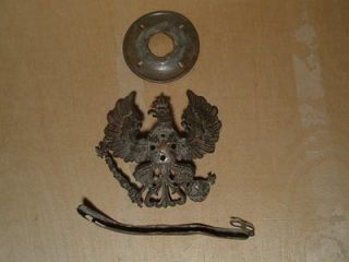 ww1 German / Prussian eagle and parts for spike helmet. Imperial 