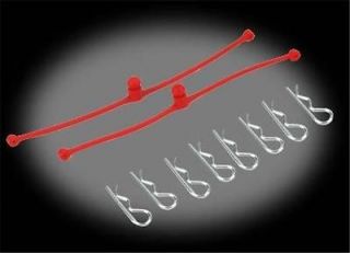   Slash SC10 Blitz Stampede Revo E Maxx RC Custom Body Clip Kit (Red