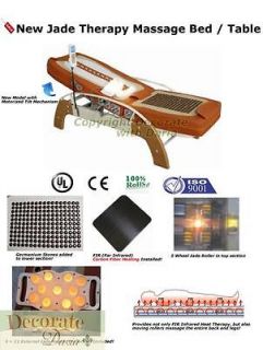 MASSAGE TABLE FAR INFRARED JADE HEAT & Spinal Traction Therapy 