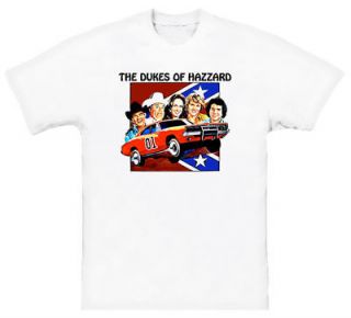 The Dukes of Hazzard Funny TV Show T Shirt White
