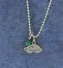 STERLING SILVER TURTLE TALES STORY NECKLACE, MALACHITE