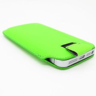 New Draw Pull Leather Skin Case Cover Pouch For Apple New iPhone 5 5G 