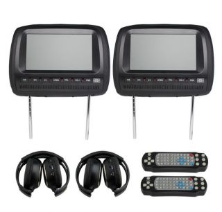   inch Headrest Car CD DVD Players LCD Monitor Wireless Game IR Headsets