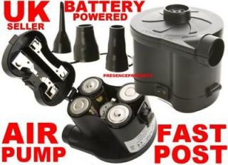 AIR PUMP BATTERY ELECTRIC PADDLING POOL AIRBED INFLATOR