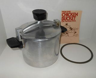 Aluminum Pressure Cooker 6 quart Wear Ever Chicken Bucket Fryer 